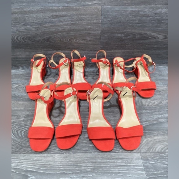 J. Crew Shoes - NEW J Crew Designer Elegant Red Wedge WomenSandals Stiletto Heels 7.5  8  8.5